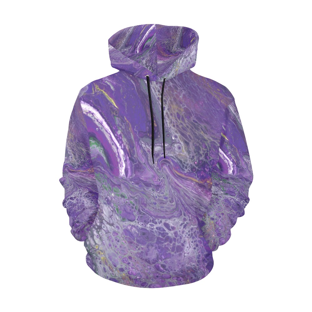 The Violet Storm All Over Print Hoodie for Men (USA Size) (Model H13)