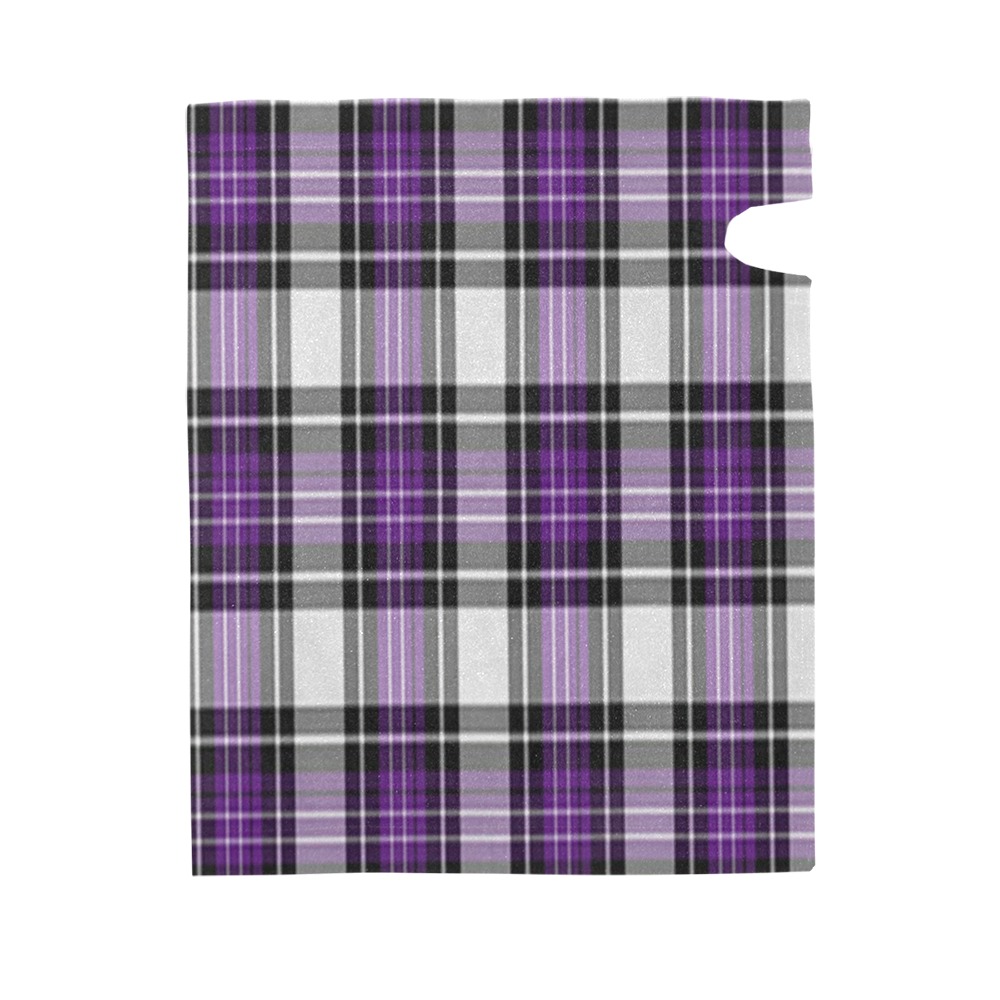 Purple Black Plaid Mailbox Cover