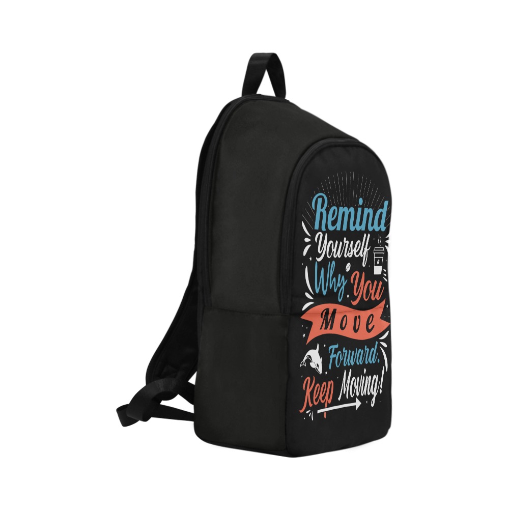 Remind Yourself Fabric Backpack for Adult (Model 1659)