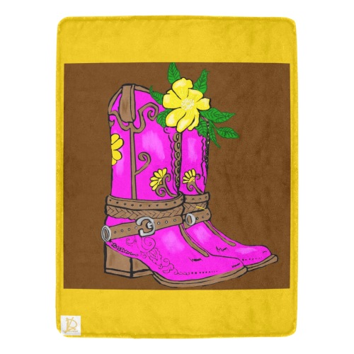Cowgirl pink boots LDCC 0D7BEF7B-B950-48FA-A0C8-FD4510888A0D Ultra-Soft Micro Fleece Blanket 60"x80" (Thick)