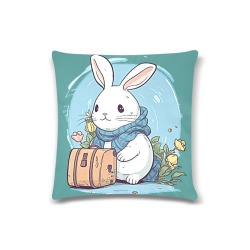 playful picture Custom Zippered Pillow Case 16"x16"(Twin Sides)