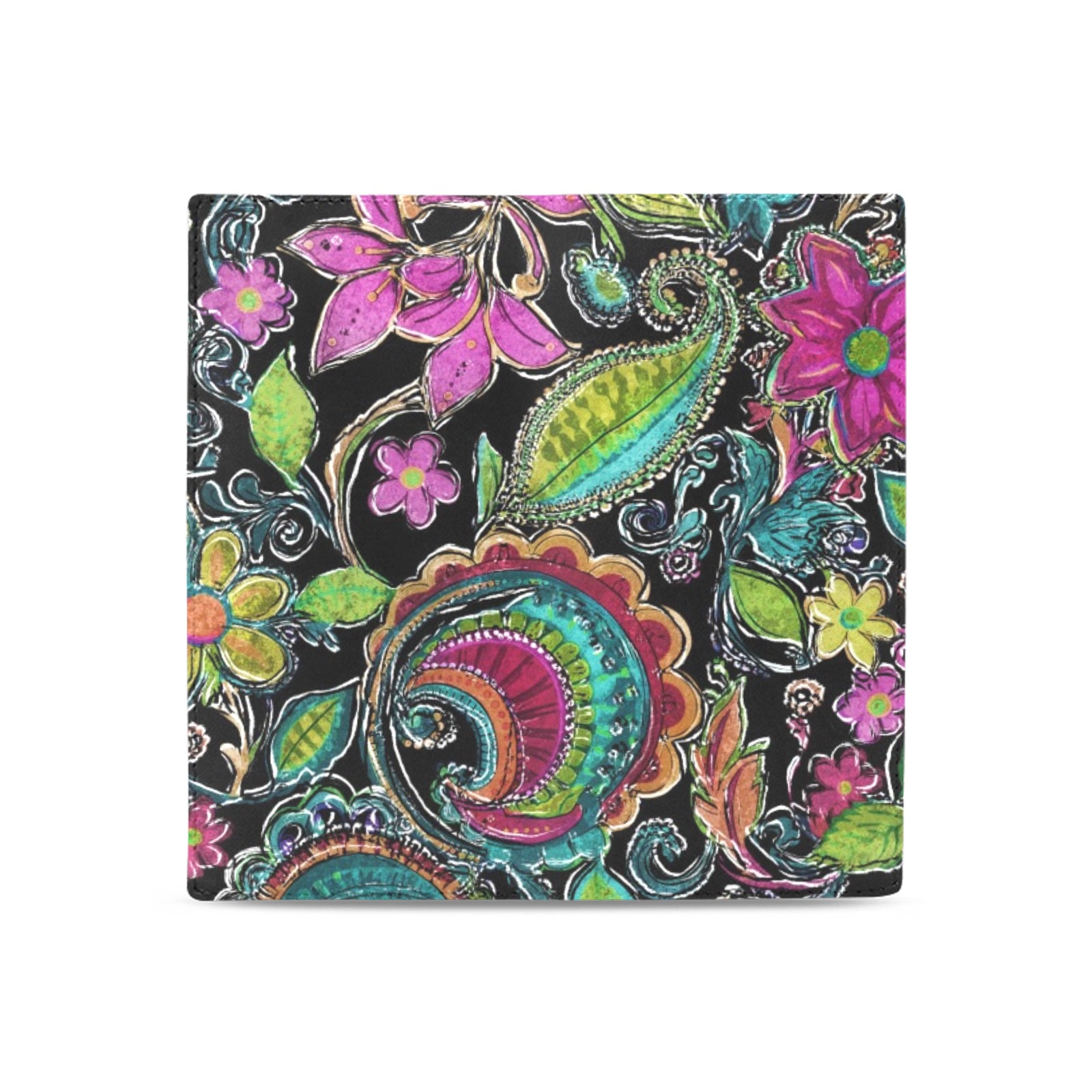 Paisley #2 Women's Leather Wallet (Model 1611)