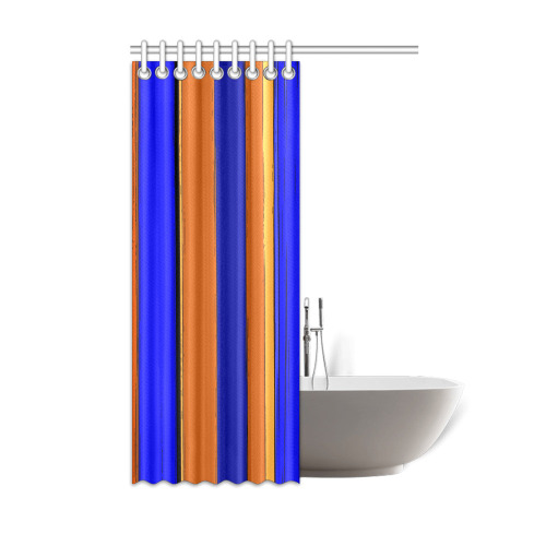 Abstract Blue And Orange 930 Shower Curtain 48"x72"