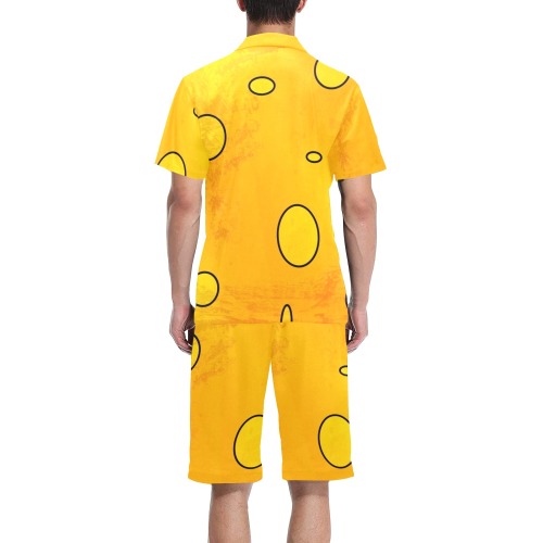 Chees by Nico Bielow Men's V-Neck Short Pajama Set
