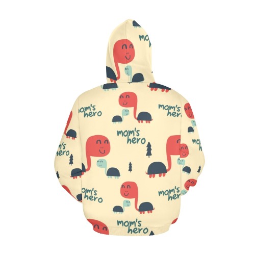 Seamless Pattern of Happy Little Turtle Vector Illustration_618393155.jpg All Over Print Hoodie for Women (USA Size) (Model H13)