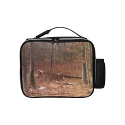 Falling tree in the woods PU Leather Lunch Bag (Model 1723)