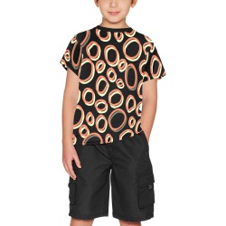Abstract Ovals Big Boys' All Over Print Crew Neck T-Shirt (Model T40-2)