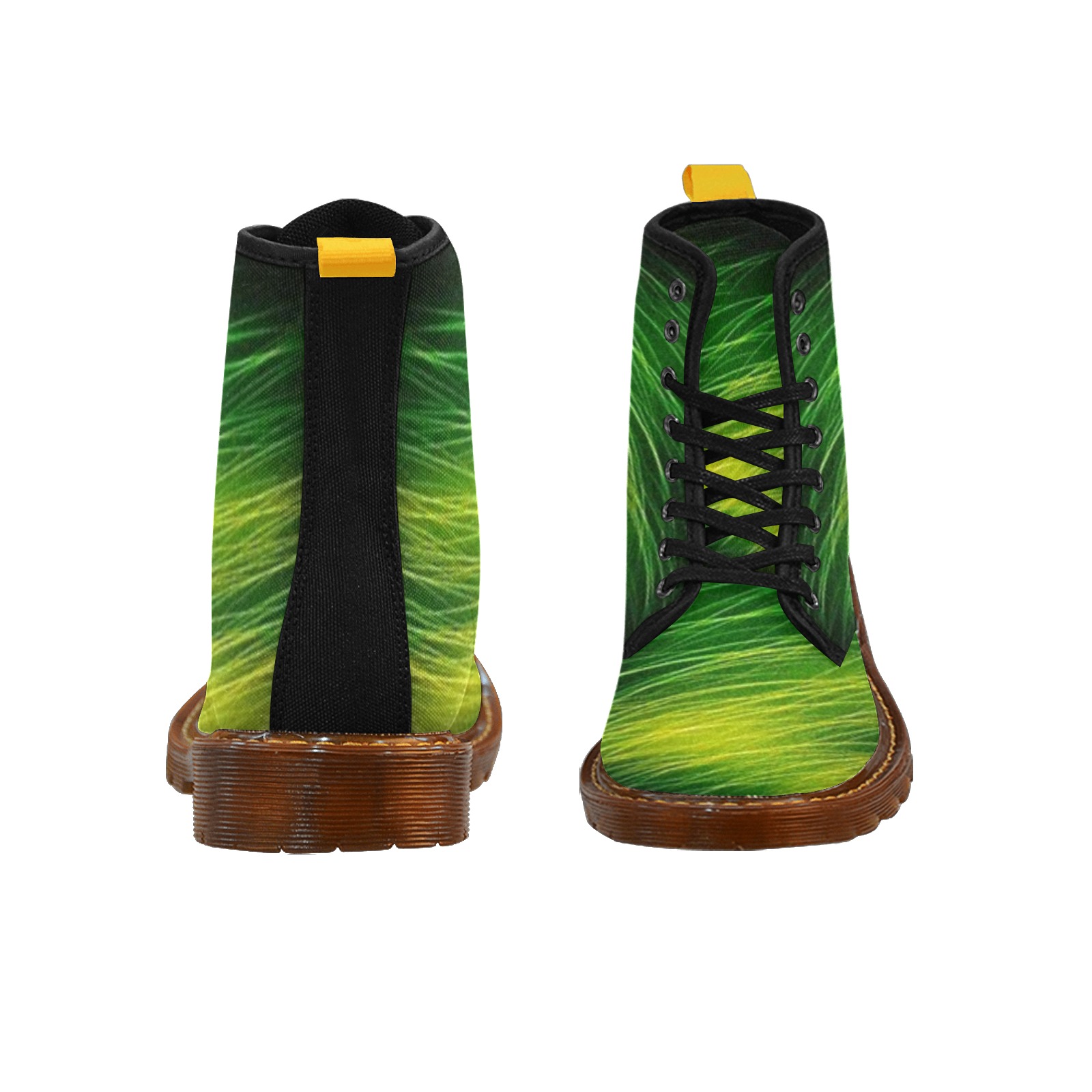 Lime Rays Men Black Martin Boots For Men Model 1203H