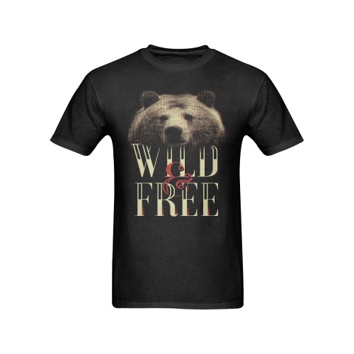 Wild and Free Men's T-Shirt in USA Size (Front Printing Only)