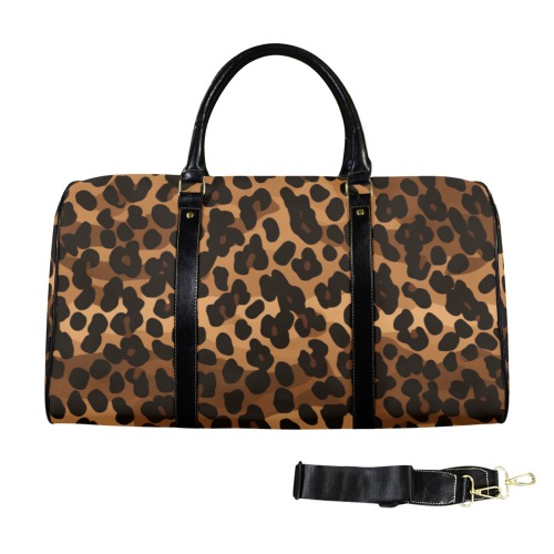 Dark Leopard Large Travel Bag