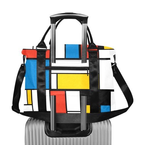 Mondrian De Stijl Modern Large Capacity Duffle Bag (Model 1715)