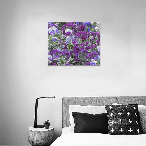 Field Of Purple Flowers 8420 Canvas Print 20"x16"
