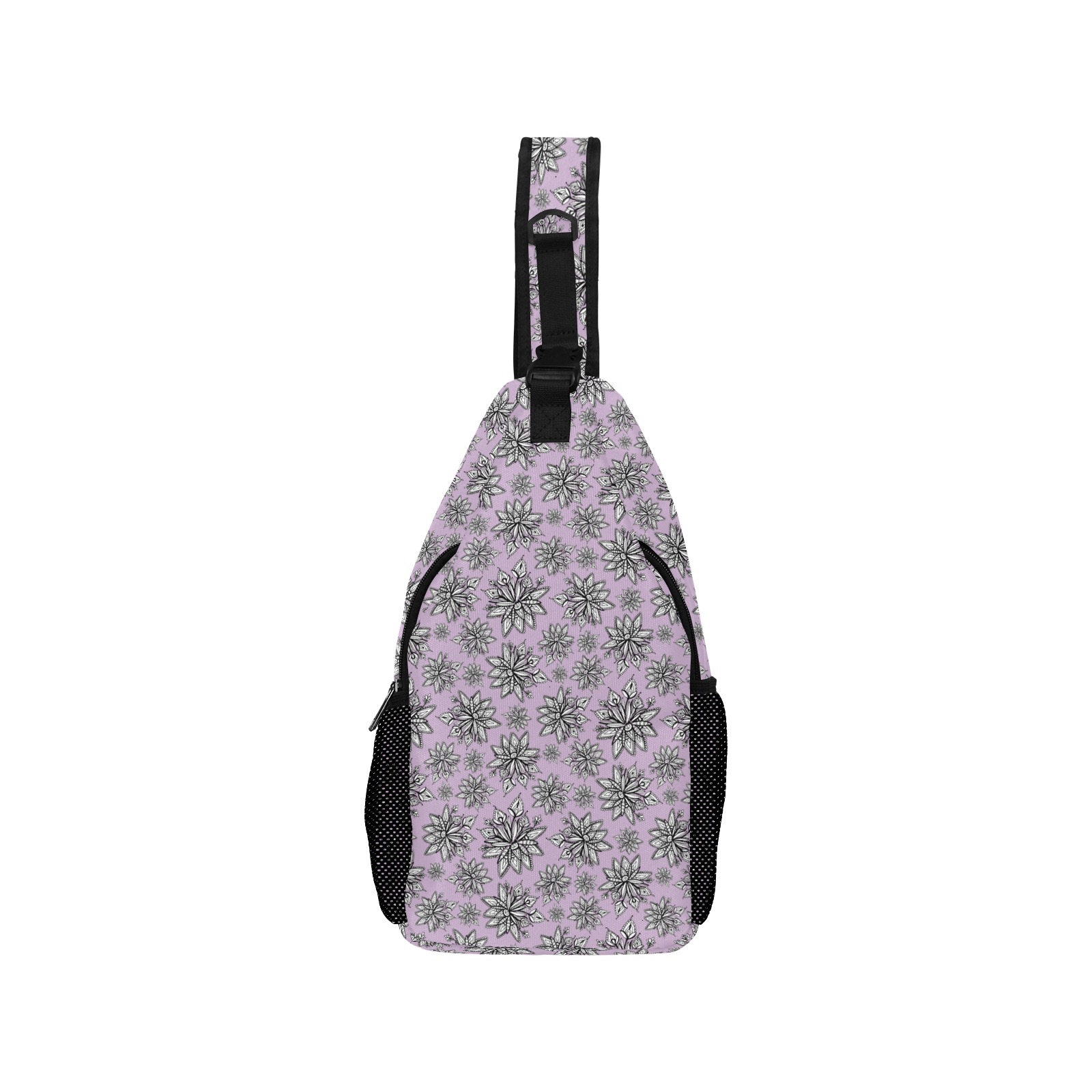 Creekside Floret - lilac Men's Casual Chest Bag (Model 1729)