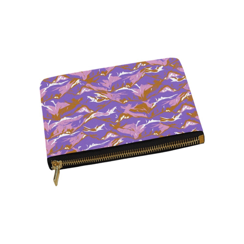 Modern lavender mountain camo Carry-All Pouch 9.5''x6''