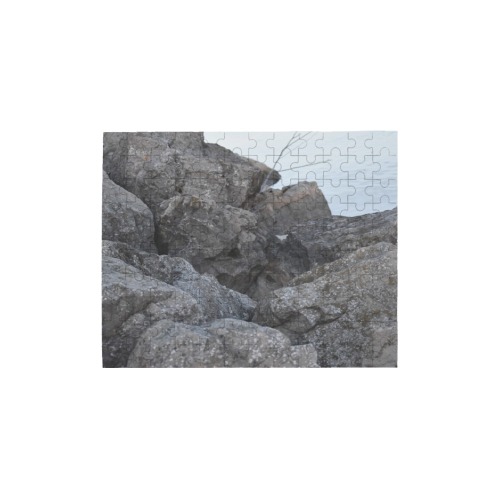Hidden rock face appears 120-Piece Wooden Photo Puzzles