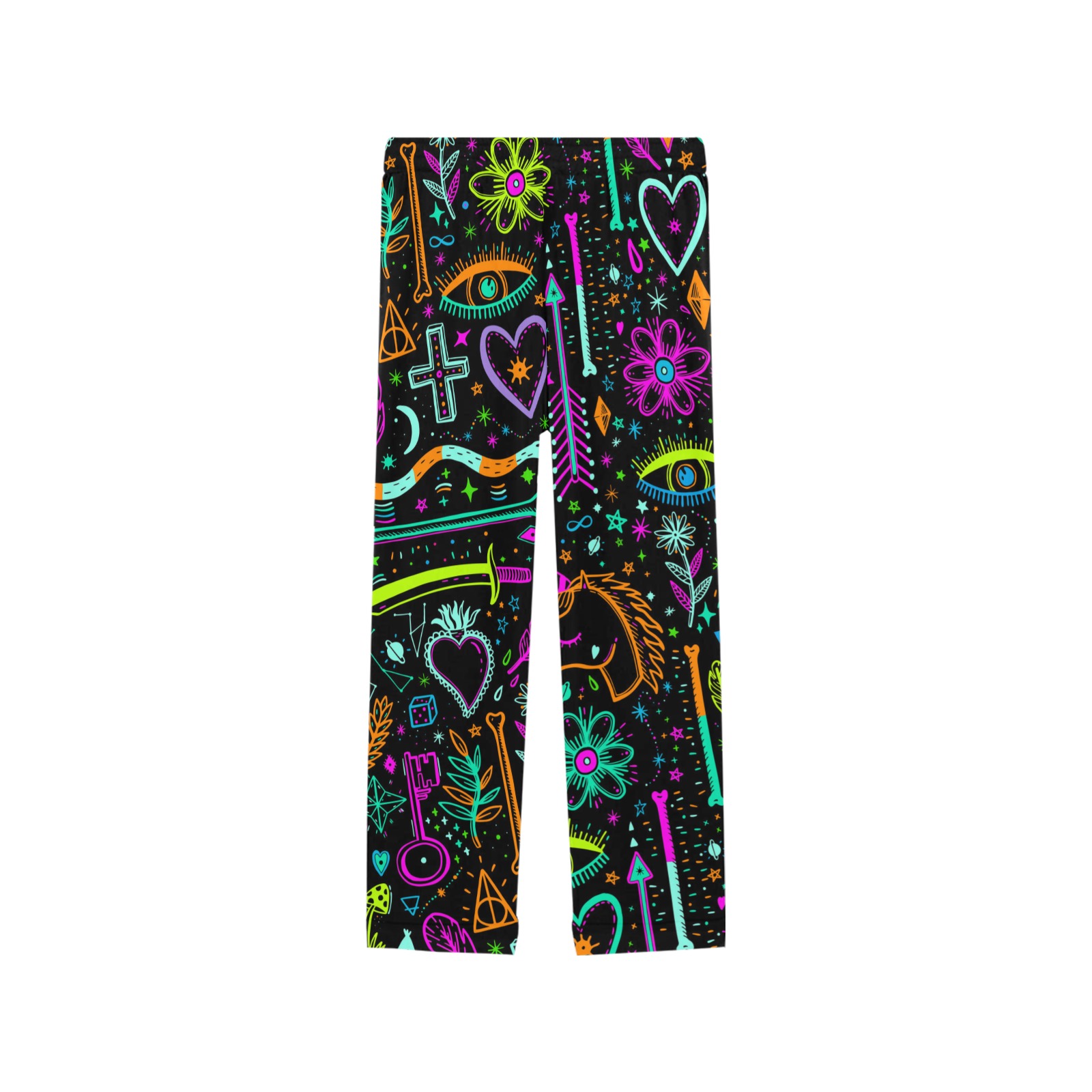 Funny Nature Of Life Sketchnotes Pattern 3 Women's Pajama Trousers