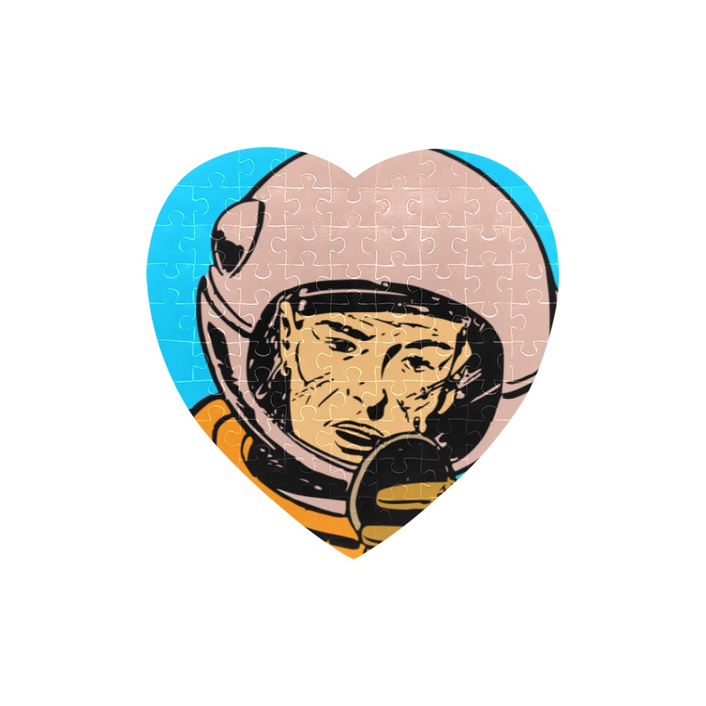 astronaut Heart-Shaped Jigsaw Puzzle (Set of 75 Pieces)
