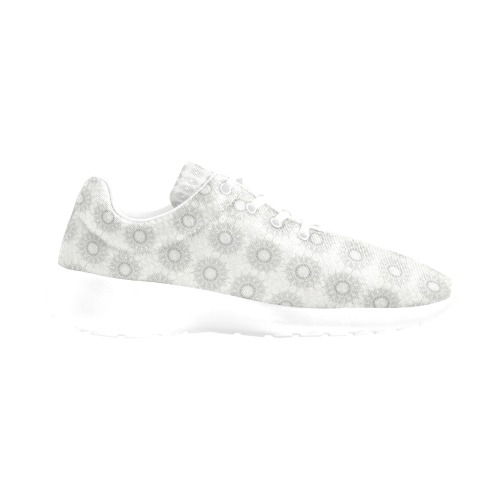 Little white floral fallen to the rural pattern Women's Athletic Shoes (Model 0200)
