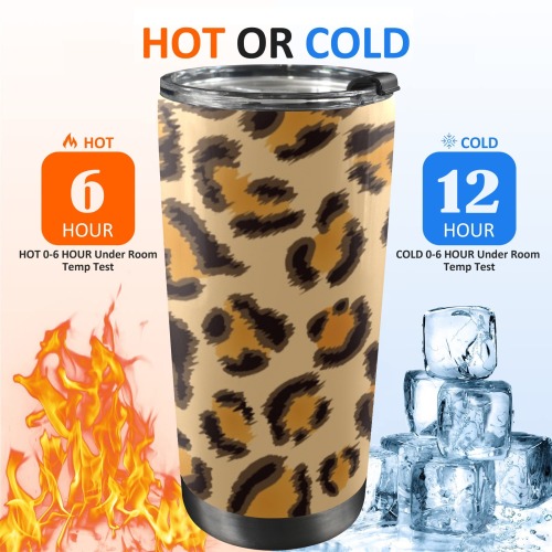 Tumbler Leopard Pattern.jpg 20oz Mobile Tumbler with Lid (Black Lock)