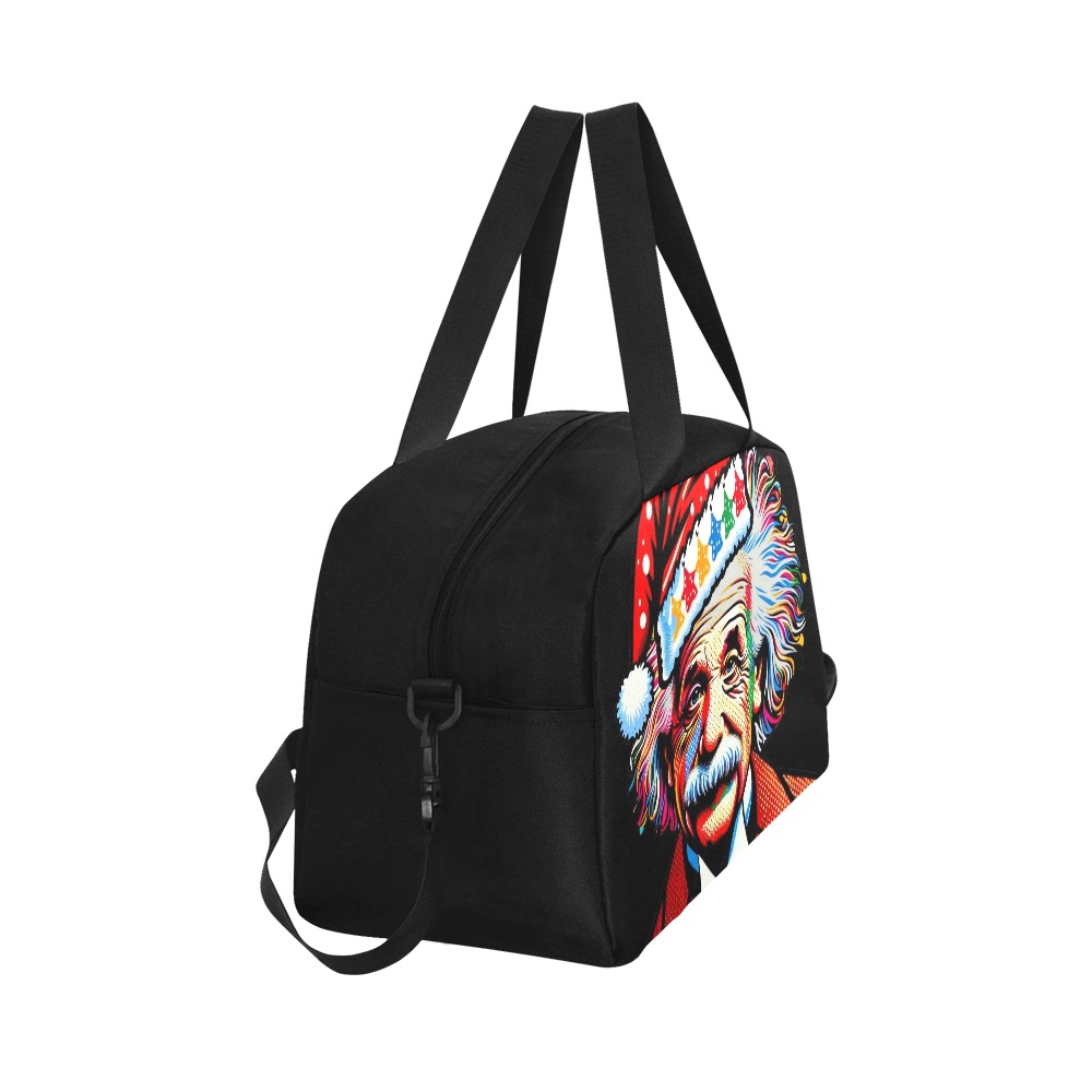 XMas Einstein by Nico Bielow Fitness Handbag (Model 1671)