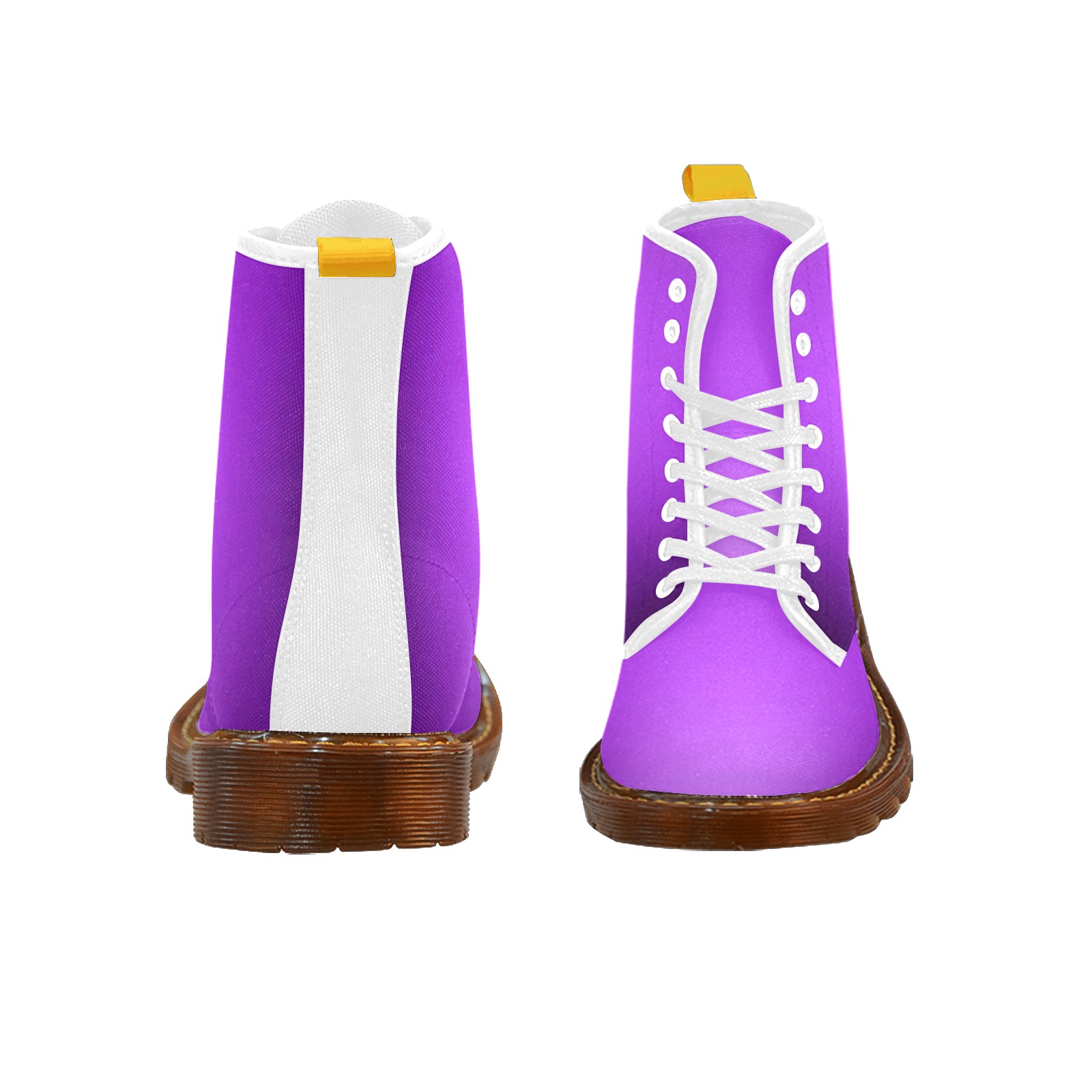 Soft Purple Women Boots White Martin Boots For Women Model 1203H