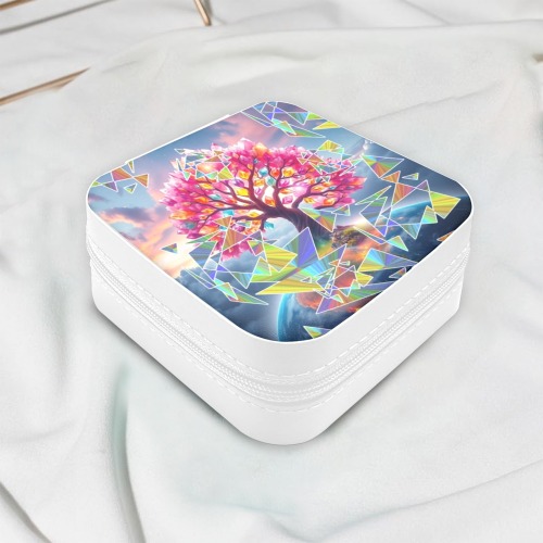 Tree Sunrise Custom Printed Travel Jewelry Box