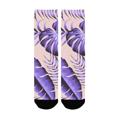 Lavender Tropical Women's Custom Socks
