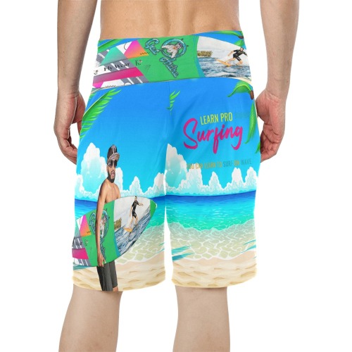 Learn Pro Surfing Collectable Fly Men's All Over Print Board Shorts (Model L16)