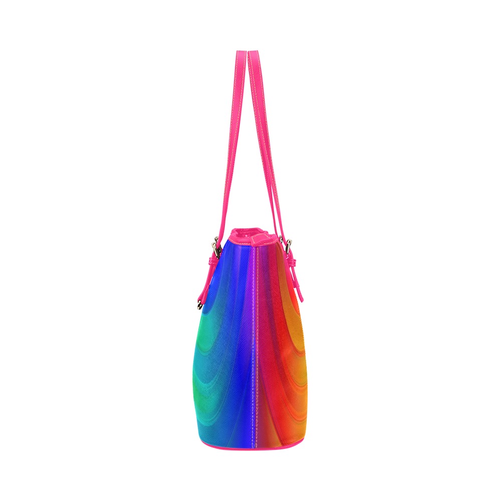 Fairlings Delight's Rainbow Collection- 53086I4 Leather Tote Bag/Large (Model 1651)