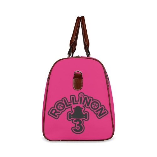 RollinOn3 Hot Pink Travel Bag Waterproof Travel Bag/Small (Model 1639)