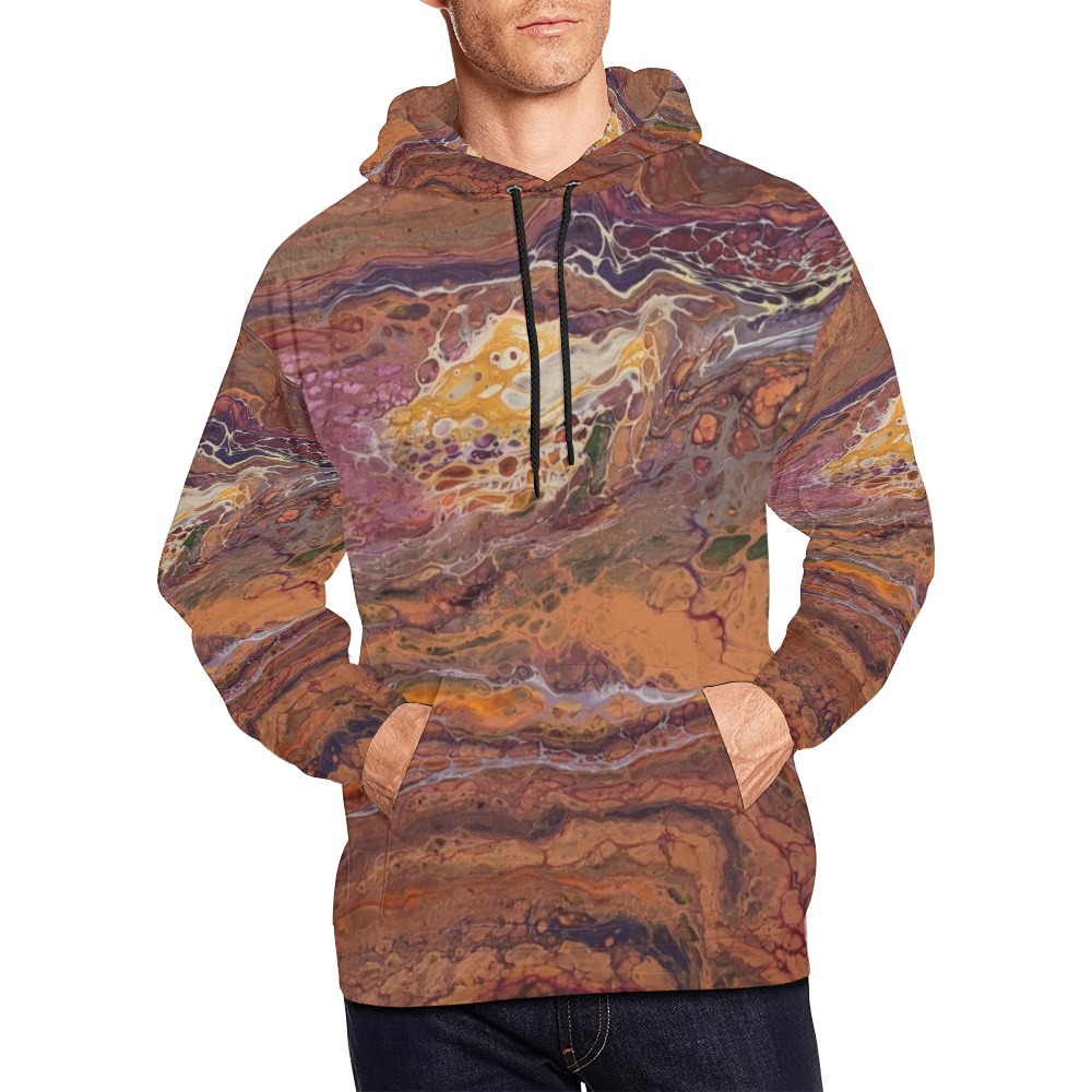 Liberation All Over Print Hoodie for Men (USA Size) (Model H13)