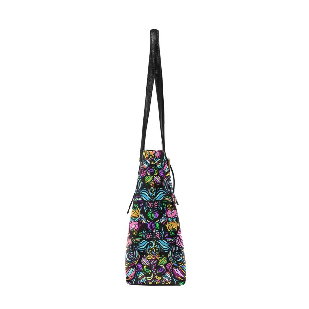 Whimsical Blooms Euramerican Tote Bag/Large (Model 1656)