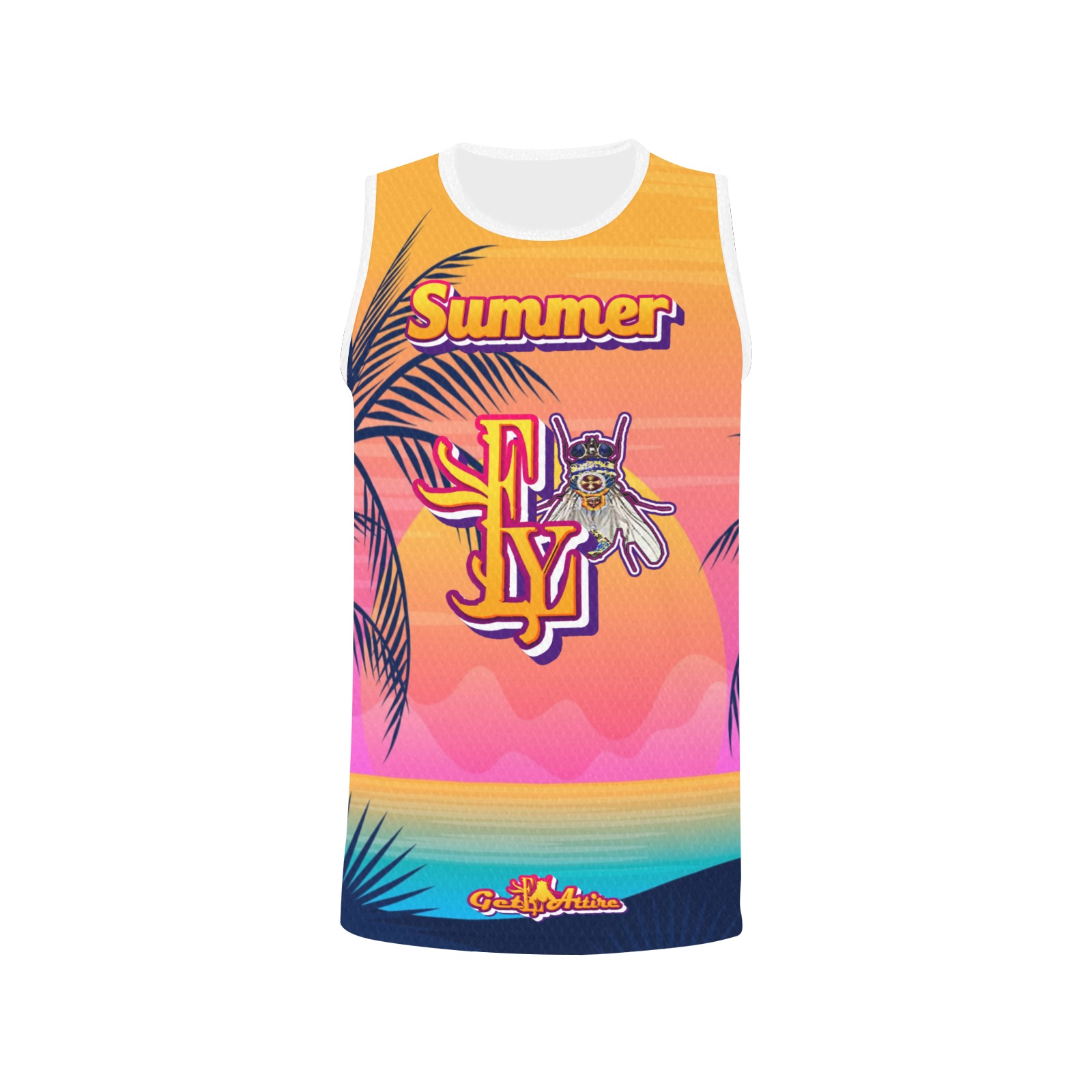 Summer Collectable Fly All Over Print Basketball Jersey