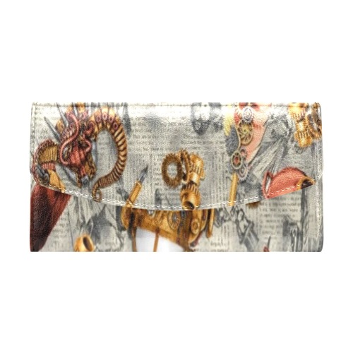 fdgdgsd Women's Flap Wallet (Model 1707)