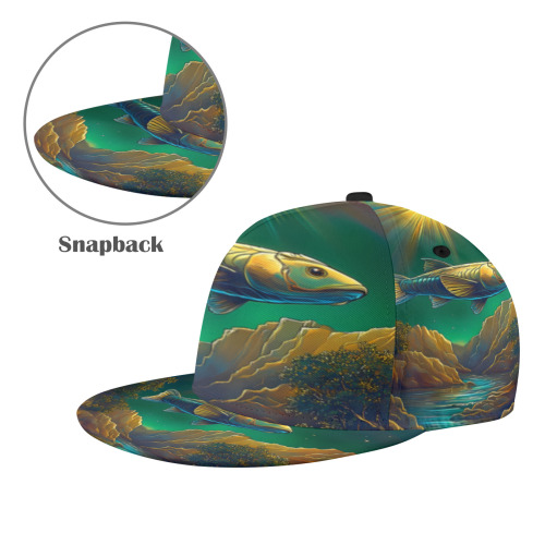 Celestial Swim All Over Print Snapback Hat