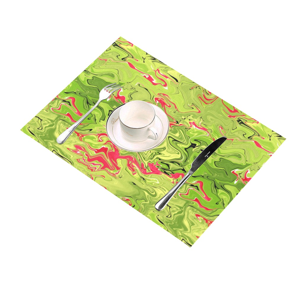 lime and red Placemat 14’’ x 19’’ (Set of 6)
