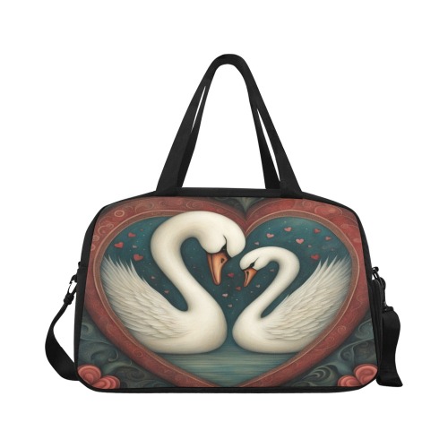 Swan Love Fitness Handbag (Model 1671)
