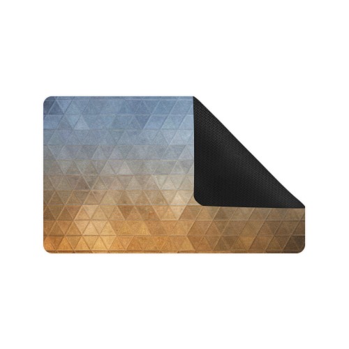 mosaic triangle 20 Doormat 30"x18" (Black Base)