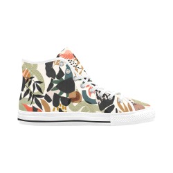 Abstract snakes shapes nature 63 Vancouver H Women's Canvas Shoes (1013-1)