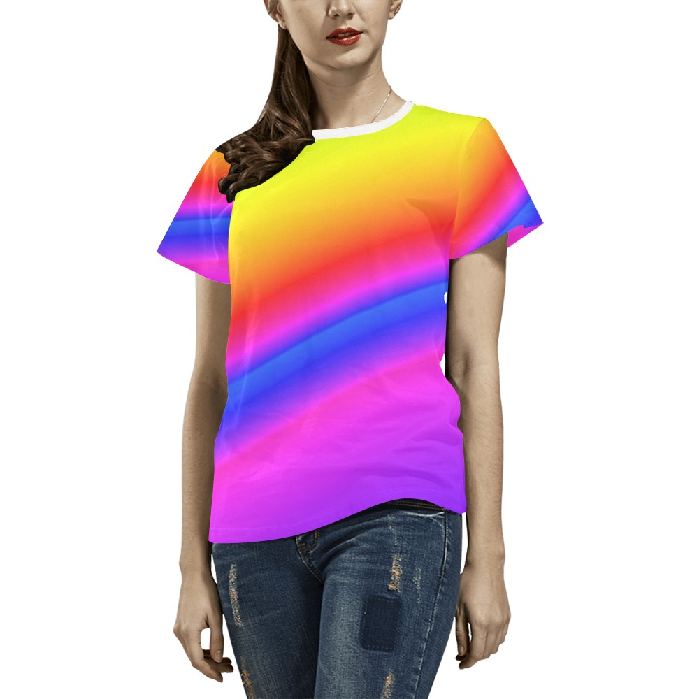 spectrum All Over Print T-Shirt for Women (USA Size) (Model T40)