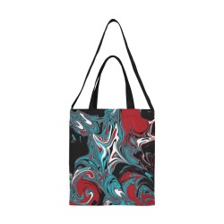 Dark Wave of Colors All Over Print Canvas Tote Bag/Medium (Model 1698)