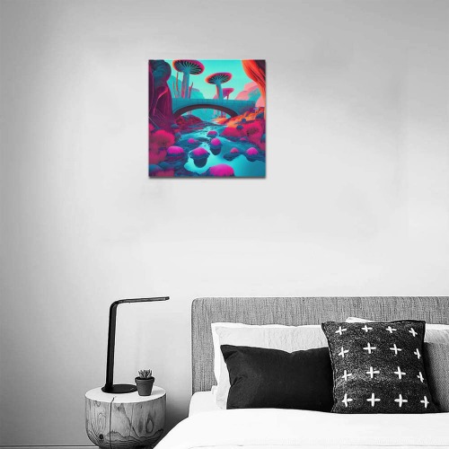 psychedelic landscape 8 Upgraded Canvas Print 16"x16"