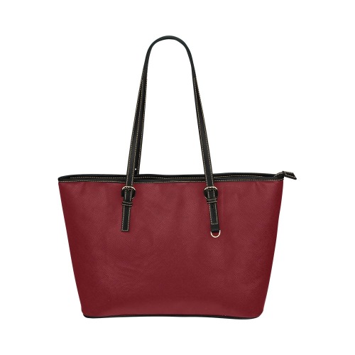 Red Maple Leather Tote Bag/Small (Model 1651)