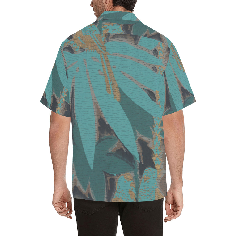 Hawaiian Green Hawaiian Shirt (Model T58)