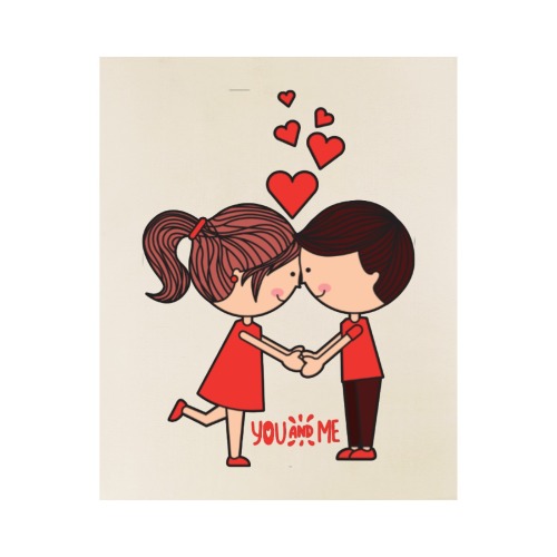 You & Me Wood Print 8"x10"