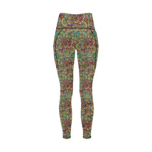 Psychic Celebrations Women's All Over Print Leggings with Pockets (Model L56)