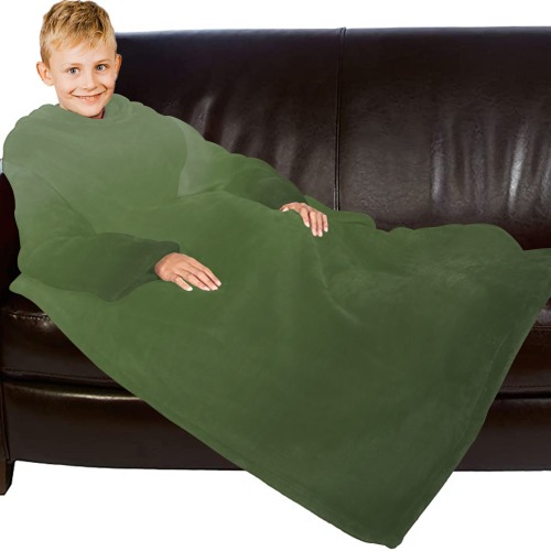 gr sp Blanket Robe with Sleeves for Kids