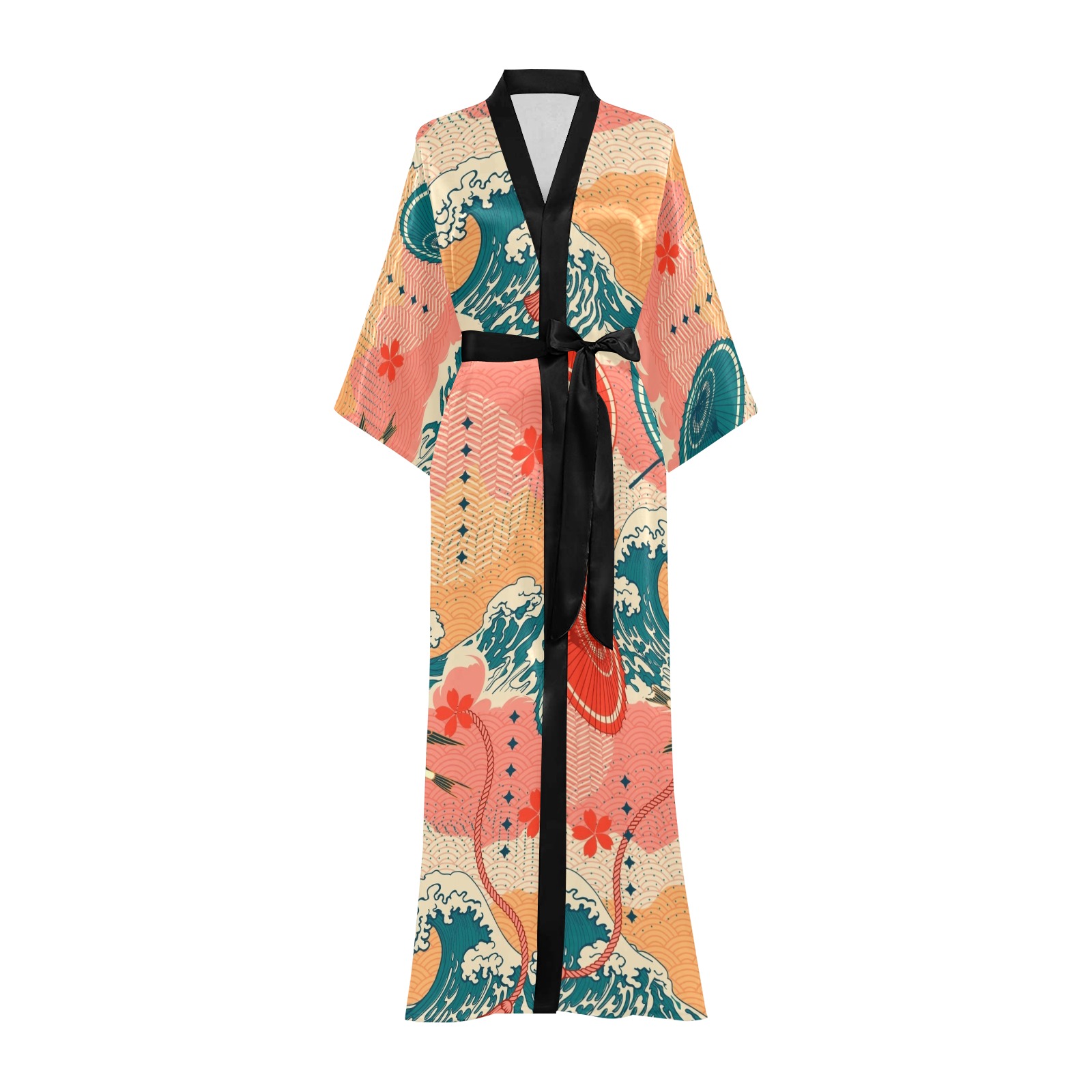sparrow 3 Long Kimono Robe