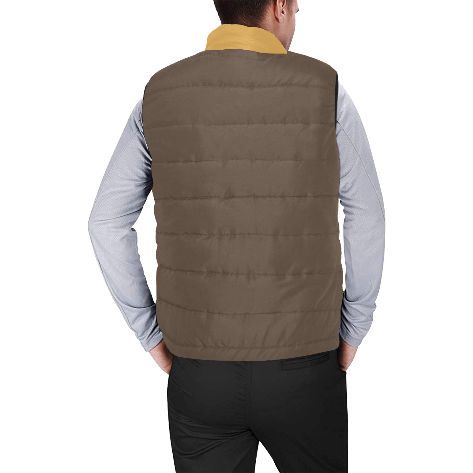 MEN'S VIP VEST Men's Padded Vest Jacket (Model H44)