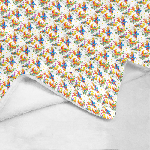 Birds of Paradise Pattern Ultra-Soft Micro Fleece Blanket 50"x60"